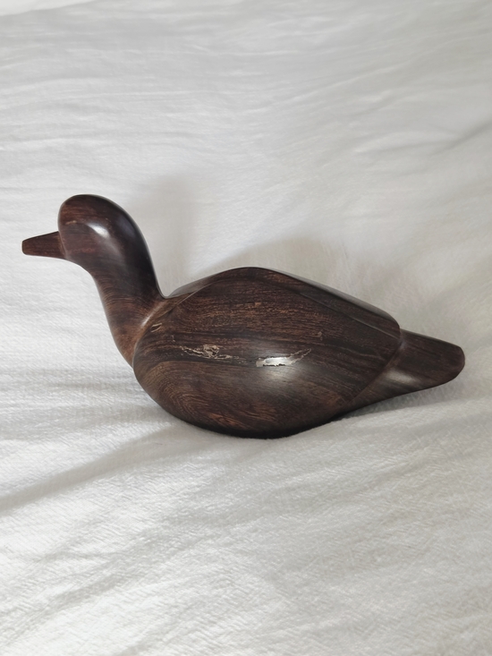 Other - Handcrafted Solid Ironwood Duck Sculpture